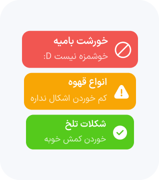 توصیه های غذایی روز